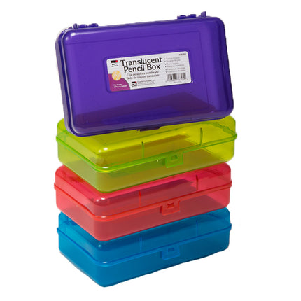 Pencil Box - Translucent Assorted Colors