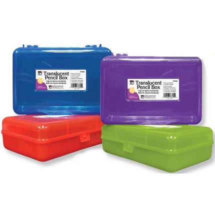 Pencil Box - Translucent Assorted Colors