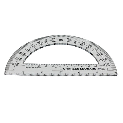 Protractor Plastic, 12pk 6 Inch