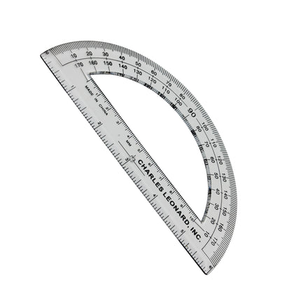 Protractor Plastic, 12pk 6 Inch