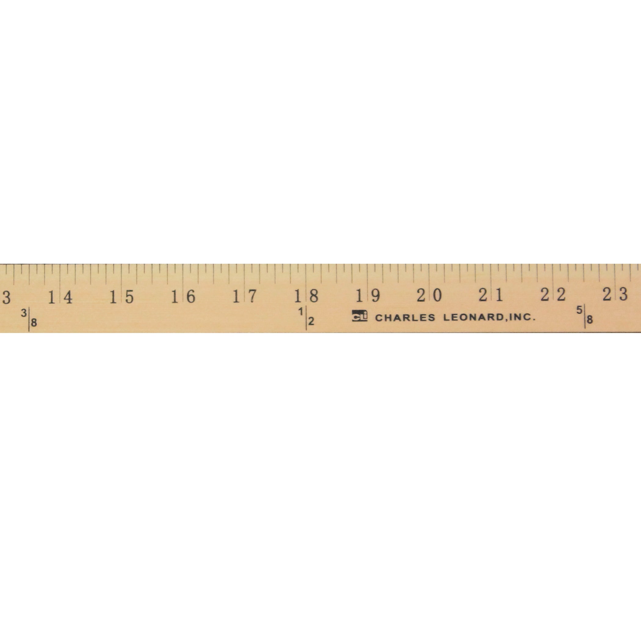 Yard Ruler Table Metal Edged Yardstick Ruler, Inches and 1/8 Yard Measurements, Natural ...