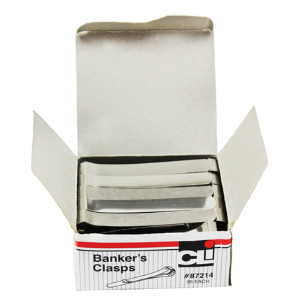 Bankers Clamp, Small, 3-1/4" Length, Pack of 36