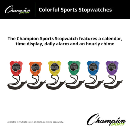 Stop Watch, Assorted Colors, Pack of 6