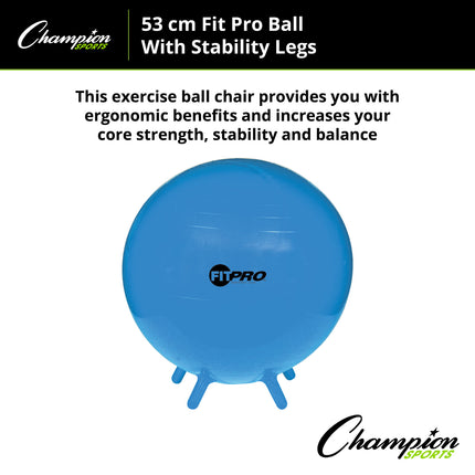 FitPro Ball with Stability Legs, 55cm