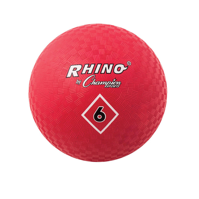Playground Ball, 6", Red