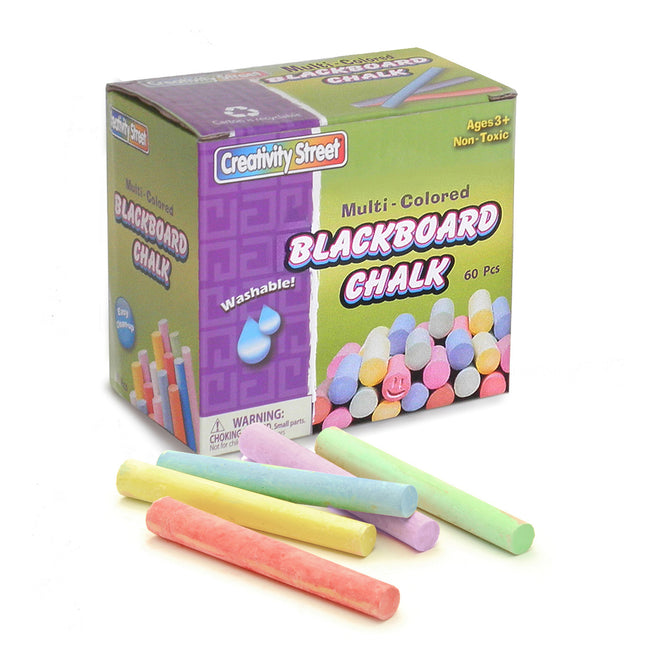Blackboard Chalk, Assorted Colors