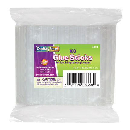 Hot Glue Sticks Classroom Pack, Clear