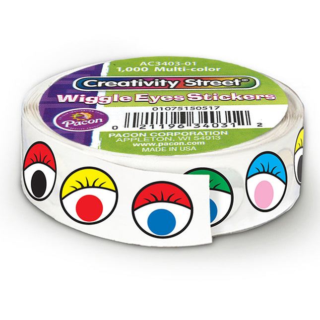 Wiggle Eyes Sticker Roll