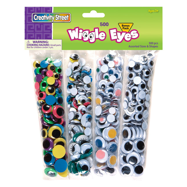 Wiggle Eyes, Assorted Colors & Sizes
