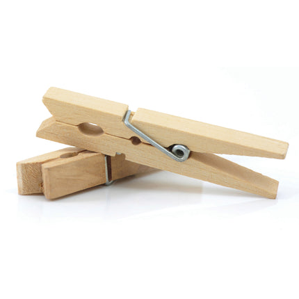 Spring Clothespins, Natural, Extra-Large, 50 Pieces