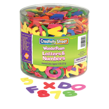 WonderFoam® Craft Tub, Letters and Numbers, Assorted Sizes