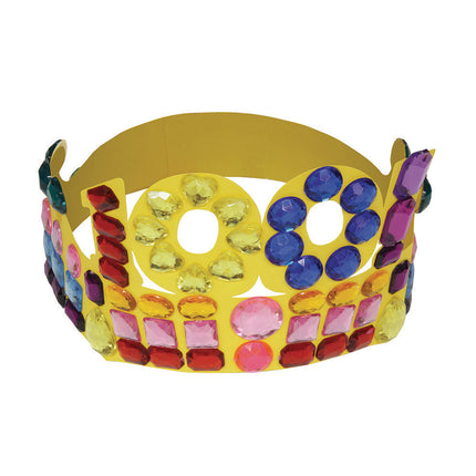 100 Days of School Paper Crowns, 4.5" x 24.75", 25 Pieces