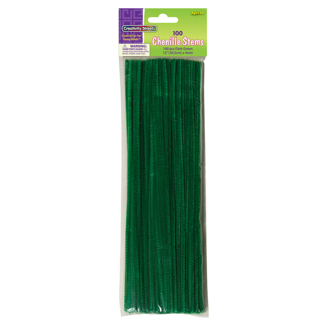 Regular Stems, Dark Green, 100 Pieces