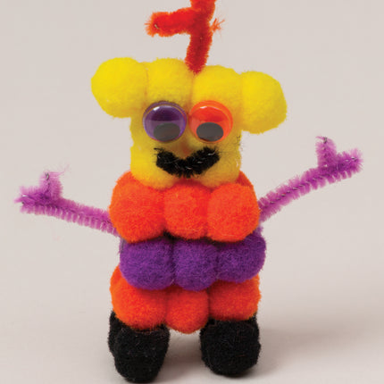 Pom Pons, Color Splash, 100 Pieces