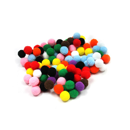 Pom Pons, Bright Hues Assortment, 100 Pieces