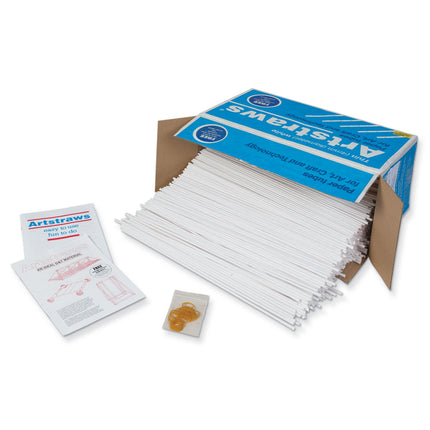 Paper Tubes, Thin, White, 1800 Count