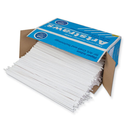 Paper Tubes, Thin, White, 1800 Count