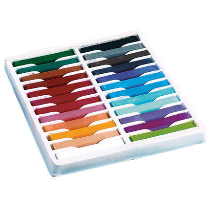 Square Artist Pastels, 24 Assorted Colors