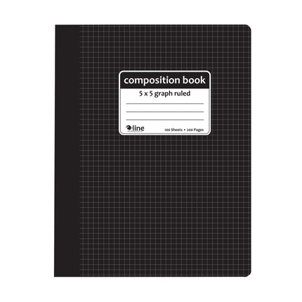 Comp Notebook Graph Ruled 5x5 Blk