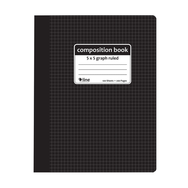 Comp Notebook Graph Ruled 5x5 Blk