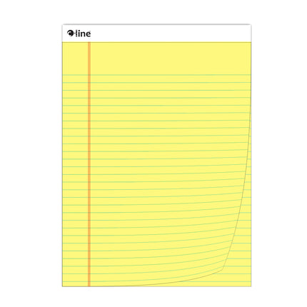Legal Pad Wide Ruled Yellow