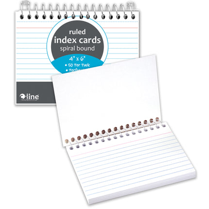 4x6 Spiral Bound Index Card Book