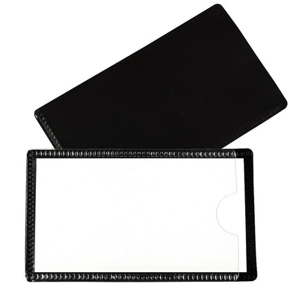 Slap 'N Go Magnetic Holders, Side Load, 4-1/4 x 2-1/2, Black, Pack of 10