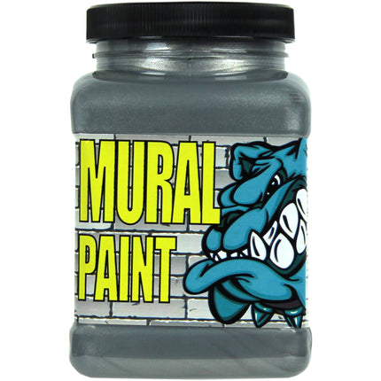Mural Paint, Rock Star Silver Metallic, Pint
