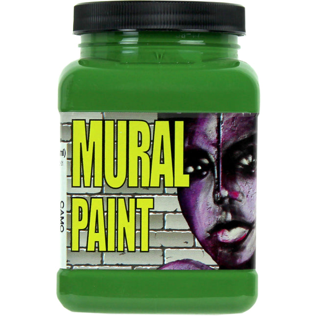 Mural Paint, Camo Dark Green, Pint