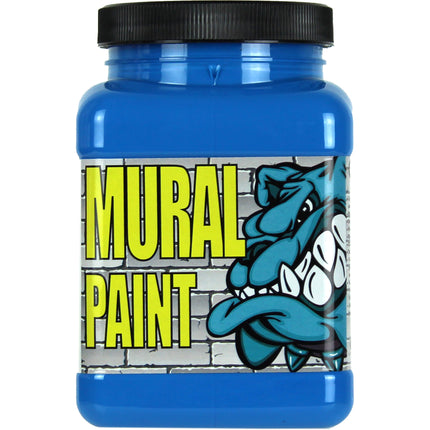 Mural Paint, Peacock Cerulean Blue Hue, Pint