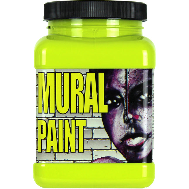 Mural Paint, Psychedelic Yellow Green, Pint