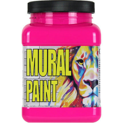 Mural Paint, Sizzling Pink (Neon) Pint