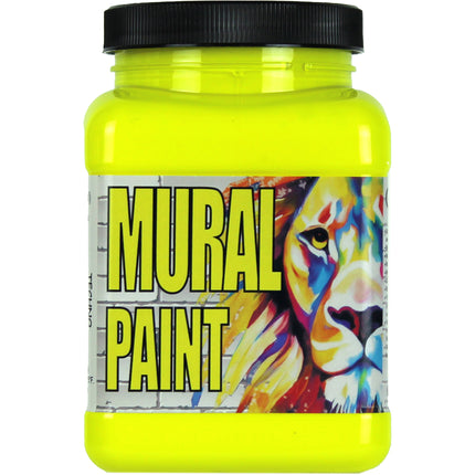 Mural Paint, Techno Yellow (Neon) Pint