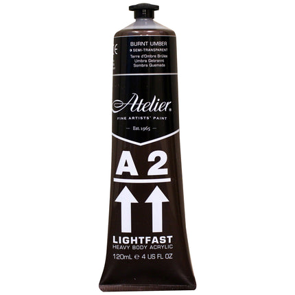 Atelier Burnt Umber Acrylic A2 Heavybody Lightfast