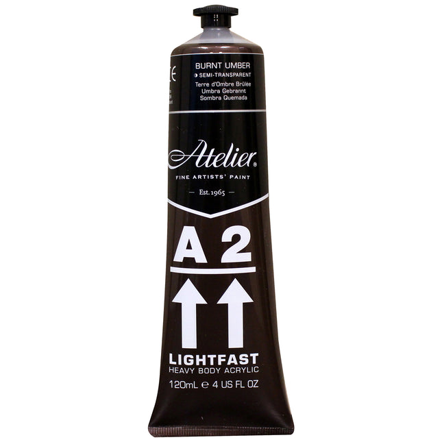 Atelier Burnt Umber Acrylic A2 Heavybody Lightfast