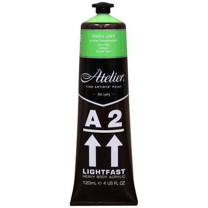 Atelier Green Light Acrylic A2 Heavybody Lightfast