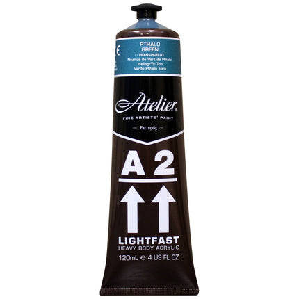 Atelier Pthalo Green Hue Acrylic A2 Heavybody Lightfast