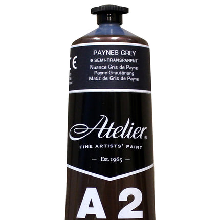 Atelier Paynes Grey Hue Acrylic A2 Heavybody Lightfast