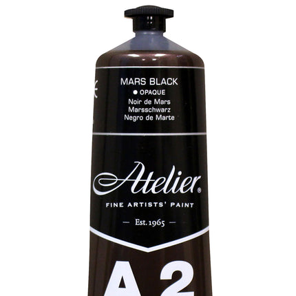 Atelier Mars Black Acrylic A2 Heavybody Lightfast