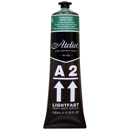 Atelier Perm Green Deep Acrylic A2 Heavybody Lightfast