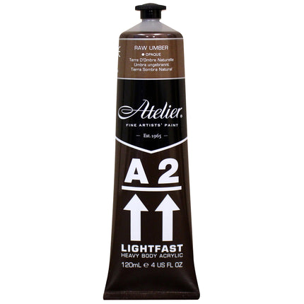 Atelier Raw Umber Acrylic A2 Heavybody Lightfast
