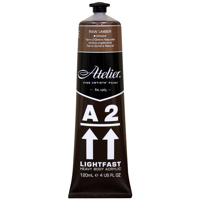 Atelier Raw Umber Acrylic A2 Heavybody Lightfast