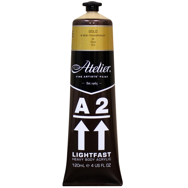 Atelier Gold Acrylic A2 Heavybody Lightfast
