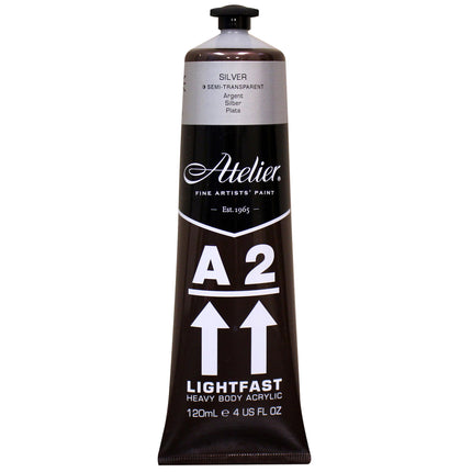 Atelier Silver Acrylic A2 Heavybody Lightfast