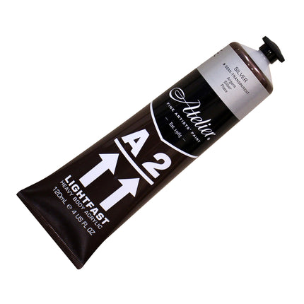 Atelier Silver Acrylic A2 Heavybody Lightfast