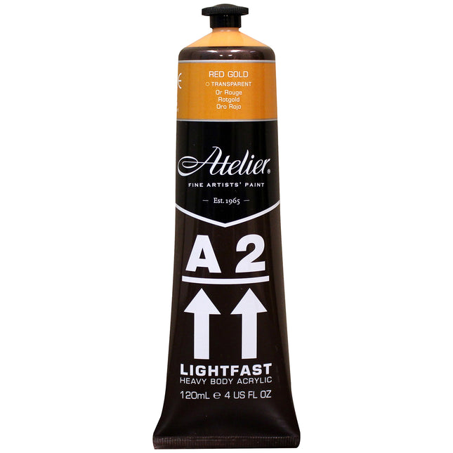 Atelier Red Gold Acrylic A2 Heavybody Lightfast