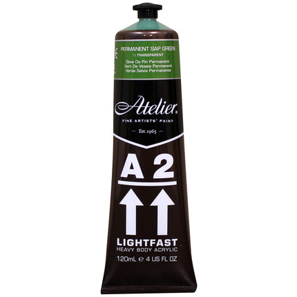 Atelier Perm Sap Green Acrylic A2 Heavybody Lightfast