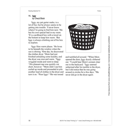 Reading Detective® Book, A1, Grade 5-6