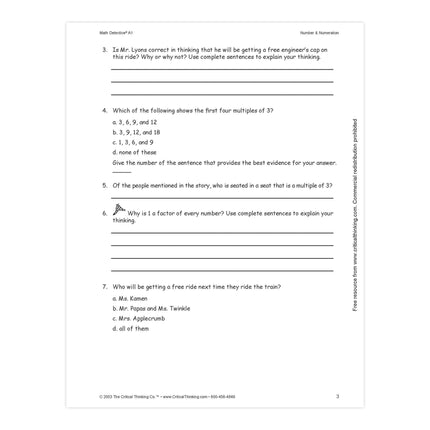 Math Detective Book, A1, Grade 5-6