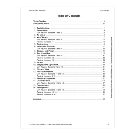 Editor In Chief® Beginning 1